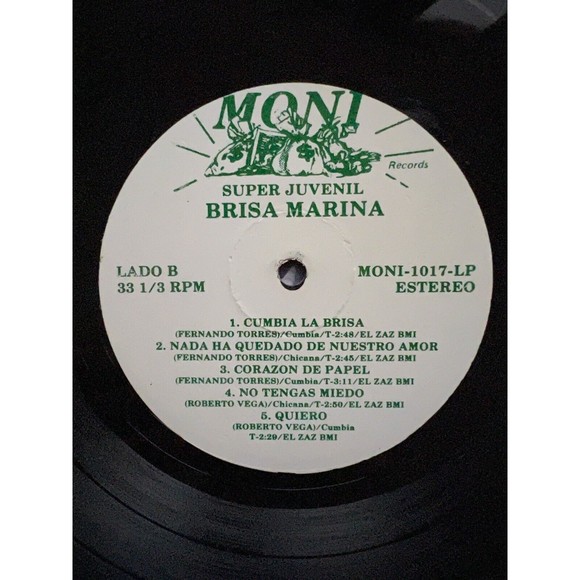 Super Juvenil Brisa Marina LP MONI Records 1017 EX - Picture 7 of 7